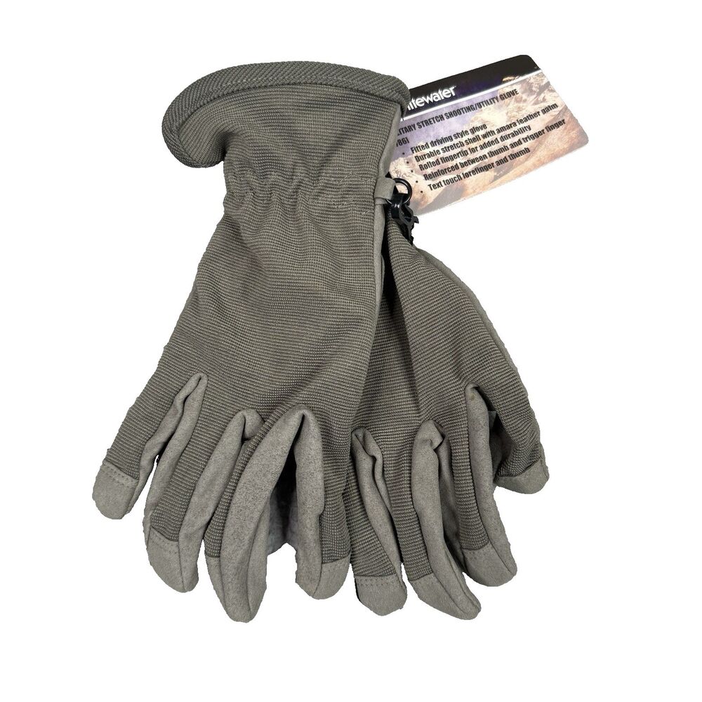 Whitewater Military Stretch Shooting Utility Gloves Mens M Green Touchscreen NWT